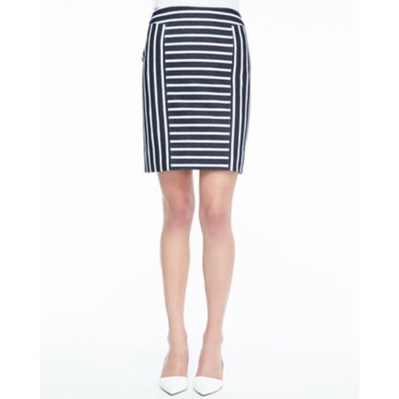 Rachel Zoe Barrow Striped Pencil Skirt Size 2 - Picture 1 of 9